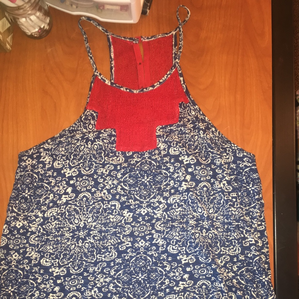 Lucky Brand High Neck Tank Top L